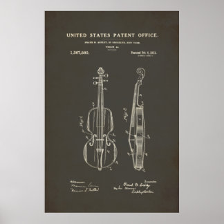 Patent - Violin - Poster