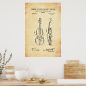 Patent - Violin - Poster (Keuken)