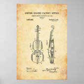 Patent - Violin - Poster (Voorkant)