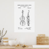 Patent - Violin - Poster (Keuken)