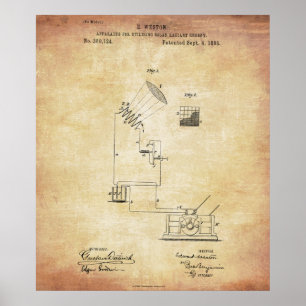  patent voor zonne-energie poster
