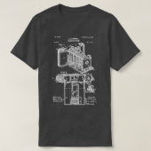  patentafdrukken 1902 camera t-shirt (Design voorkant)