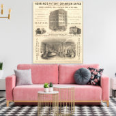 Patentkampioen haring Safes Canvas Afdruk (Insitu (Woonkamer))