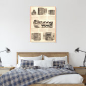 Patentkampioen haring Safes Canvas Afdruk (Insitu (Slaapkamer))