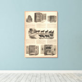 Patentkampioen haring Safes Canvas Afdruk (Insitu (Houten vloer))