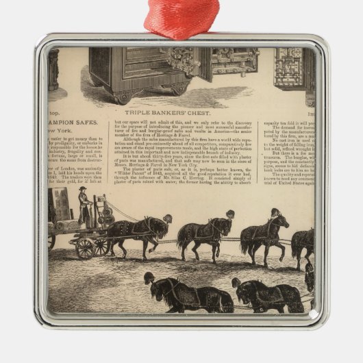 Patentkampioen haring Safes Metalen Ornament (Voorkant)