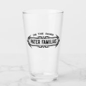 Pater Familias (vader van de familie) Vaderdag Glas (Voorkant)