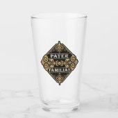 Pater Familias (vader van het gezin) Glas (Voorkant)