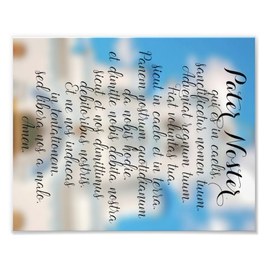 Pater Noster Foto Afdruk (Voorkant)