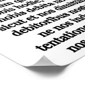 Pater Noster Poster (Hoek)