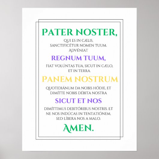 Pater Noster Print (Voorkant)