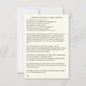 Pater Pio Gebed na de Heilige Communie RSVP Kaartje (Achterkant)