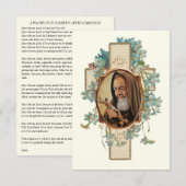 Pater Pio Gebed na de Heilige Communie RSVP Kaartje (Voorkant / Achterkant)