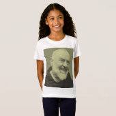 Pater Pio van Pietrelcina T-shirt (Voorkant volledig)