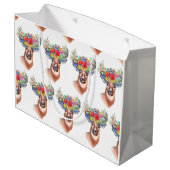 Paterna Flower Reindeer Kerstmis Magic Groot Cadeauzakje (Achterkant Gekanteld)