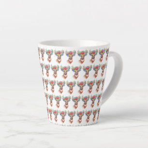 Paterna Flower Reindeer Kerstmis Magic Latte Mok