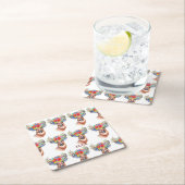 Paterna Flower Reindeer Kerstmis Magic Onderzetter (Insitu)