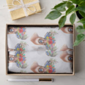 Paterna Flower Reindeer Kerstmis Magic Tissuepapier (Geschenk)