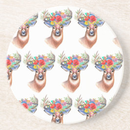 Paterna Flower Reindeer Kerstmis Magic Zandsteen Onderzetter