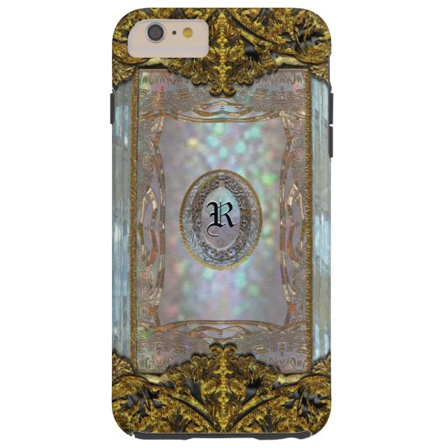 Paternost Glitzy Ritz Monogram Case-Mate iPhone Case (Achterkant)
