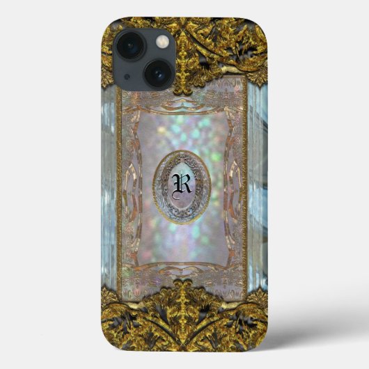Paternost Glitzy Ritz Monogram Case-Mate iPhone Case (Achterkant)