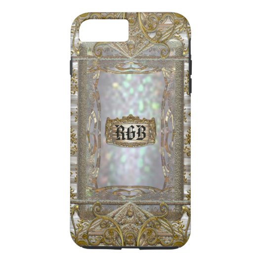 Paternost Monogram Plus Case-Mate iPhone Case (Achterkant)