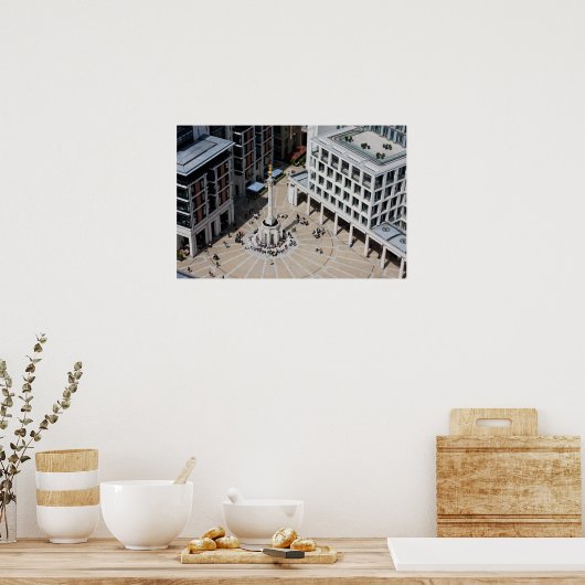Paternoster Square in Londen Engeland Poster (Keuken)