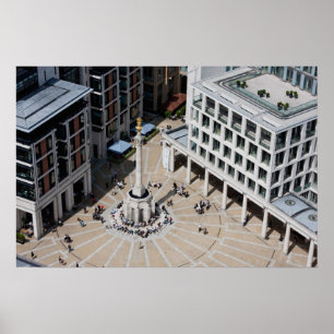 Paternoster Square in Londen Engeland Poster