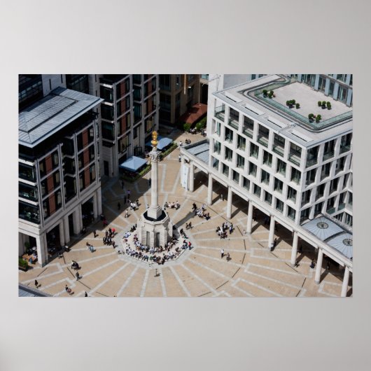 Paternoster Square in Londen Engeland Poster (Voorkant)