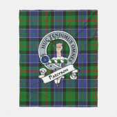 Paterson Ancient Clan Badge Tartan Pset Fleece Deken (Voorkant)