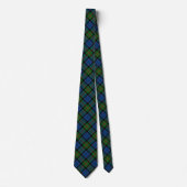 Paterson Clan Tartan Green Pset Stropdas (Voorkant)