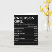 Paterson Girl Funny New Jersey Hometown  Kaart (Gele Bloem)