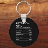 Paterson Girl Funny New Jersey Hometown  Sleutelhanger (Voorkant)