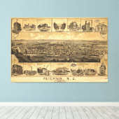 Paterson, New Jersey (1880) Canvas Afdruk (Insitu (Houten vloer))