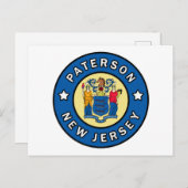 Paterson New Jersey Briefkaart (Voorkant / Achterkant)