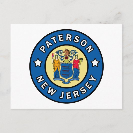 Paterson New Jersey Briefkaart (Voorkant)