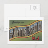 Paterson, New Jersey - Grote lettertjes Briefkaart (Voorkant / Achterkant)
