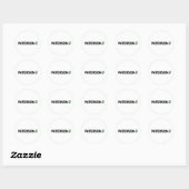 Paterson, New Jersey Ronde Sticker (Vel)