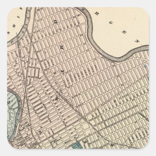 Paterson, New Jersey Vierkante Sticker (Voorkant)