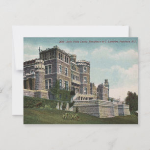 Paterson NJ, Lambert Castle, 1940 Uitzicht Briefkaart