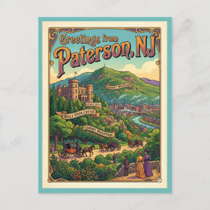 Paterson NJ Lambert Castle Garret Mountain Briefkaart
