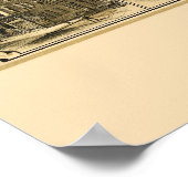 Paterson, NJ Panoramic Map - 1880 Poster (Hoek)