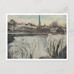 Paterson NJ, Passaic Herfsten in de winter 1910  Briefkaart