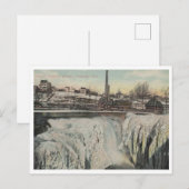 Paterson NJ, Passaic Herfsten in de winter 1910  Briefkaart (Voorkant / Achterkant)