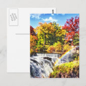Paterson NJ - Regenboog over Paterson Grote Herfst Briefkaart (Voorkant / Achterkant)