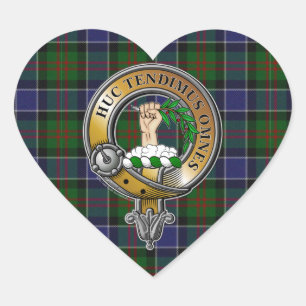 Paterson Tartan & Badge Hart Sticker