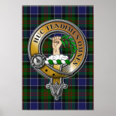 Paterson Tartan & Badge Poster (Voorkant)