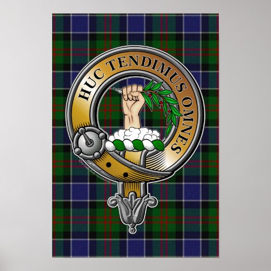Paterson Tartan & Badge Poster (Voorkant)