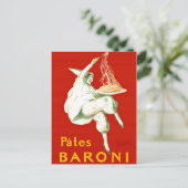 Pates Baroni Cappiello reclame Briefkaart (Staand voorkant)