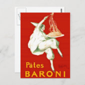Pates Baroni Cappiello reclame Briefkaart (Voorkant / Achterkant)